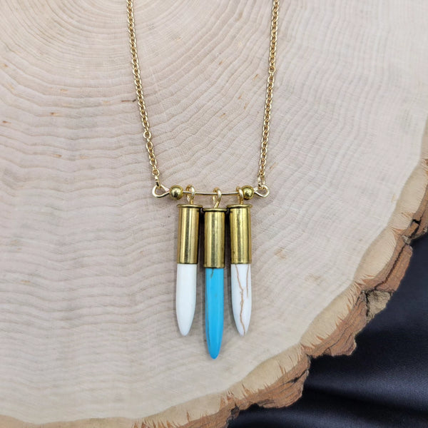 Southwestern Inspired Turquoise & Howlite Necklace