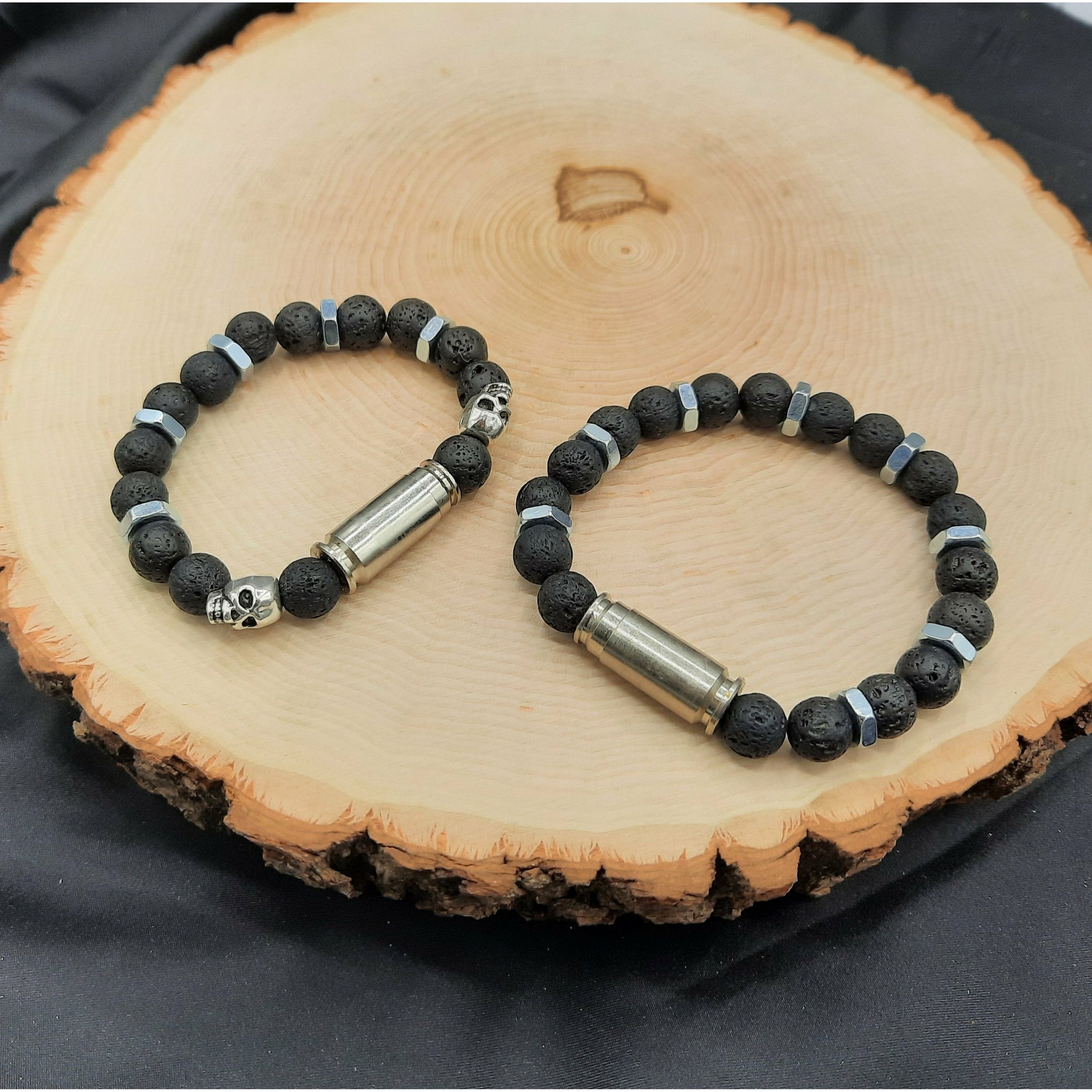 Lava and Hex Nut Bracelet - with or w/o skulls