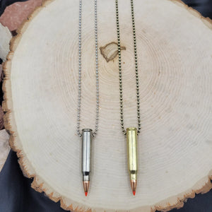 unisex bullet necklace